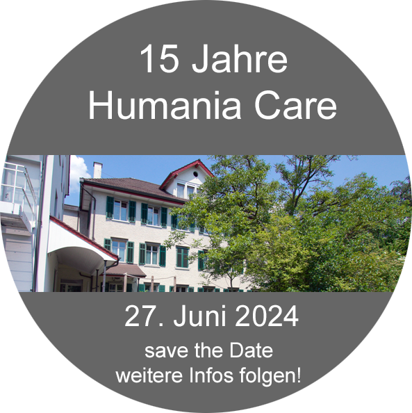 Bildbeschriftung: 15 Jahre Humania Care 27. Juni 2024, Save the Date, Weitere Infos folgen
